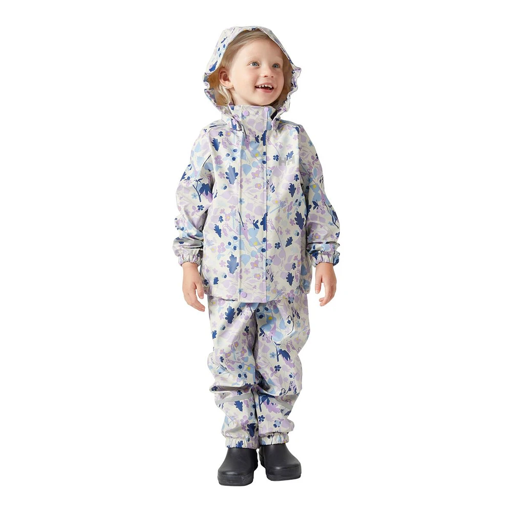 Helly Hansen Infant Girls' 2-7 Bergen PU All Over Print Rainset