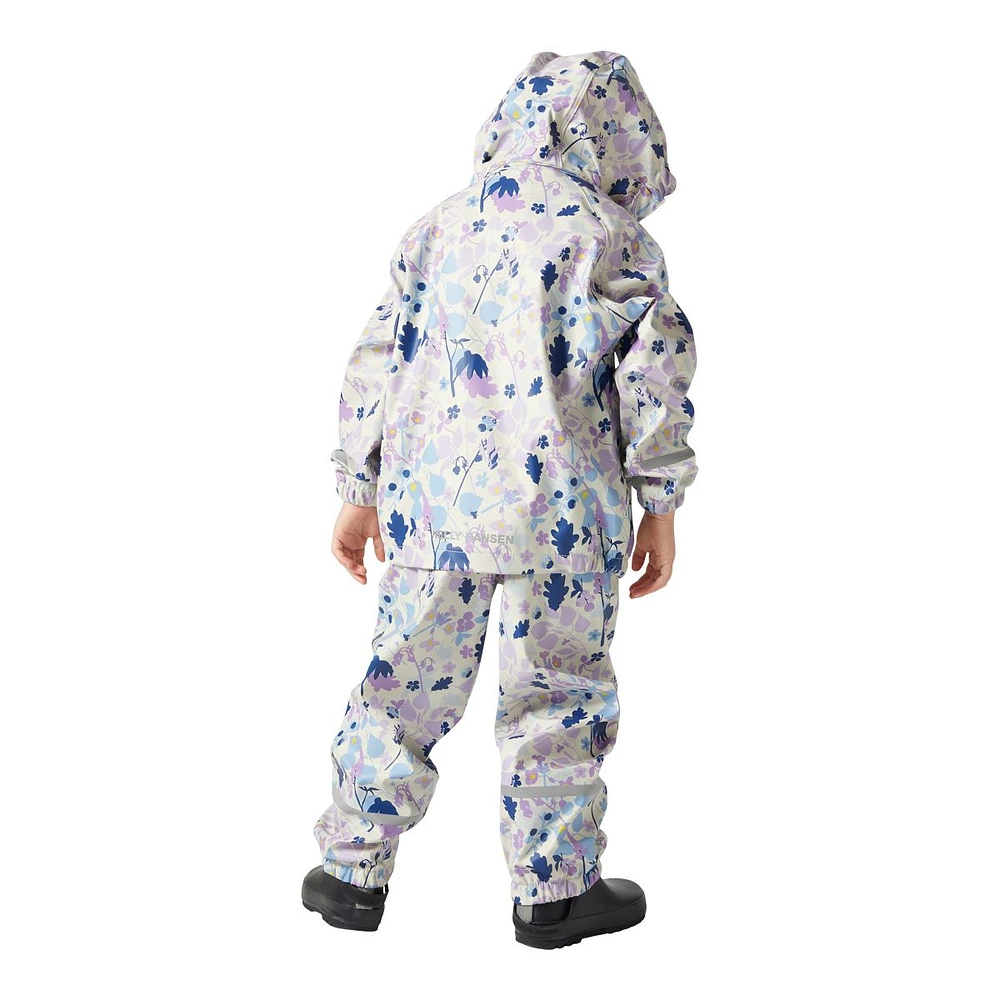 Helly Hansen Infant Girls' 2-7 Bergen PU All Over Print Rainset