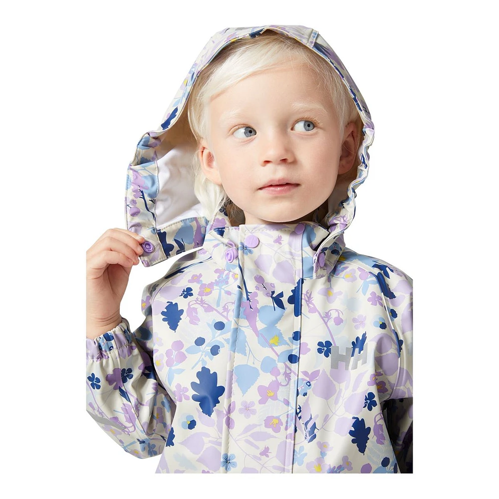 Helly Hansen Infant Girls' 2-7 Bergen PU All Over Print Rainset