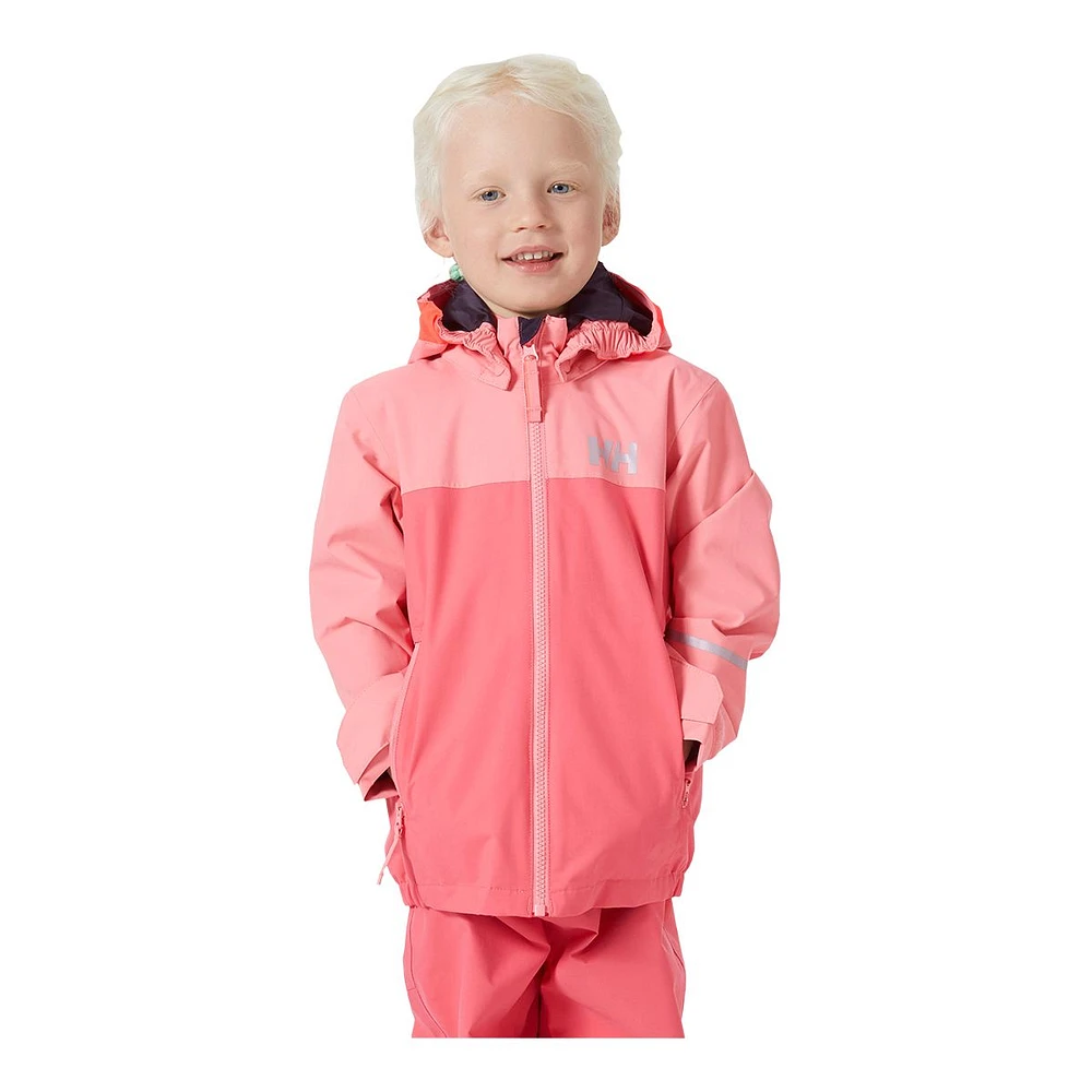 Helly Hansen Infant Girls' 2-7 Shelter 2.0 Rain Jacket