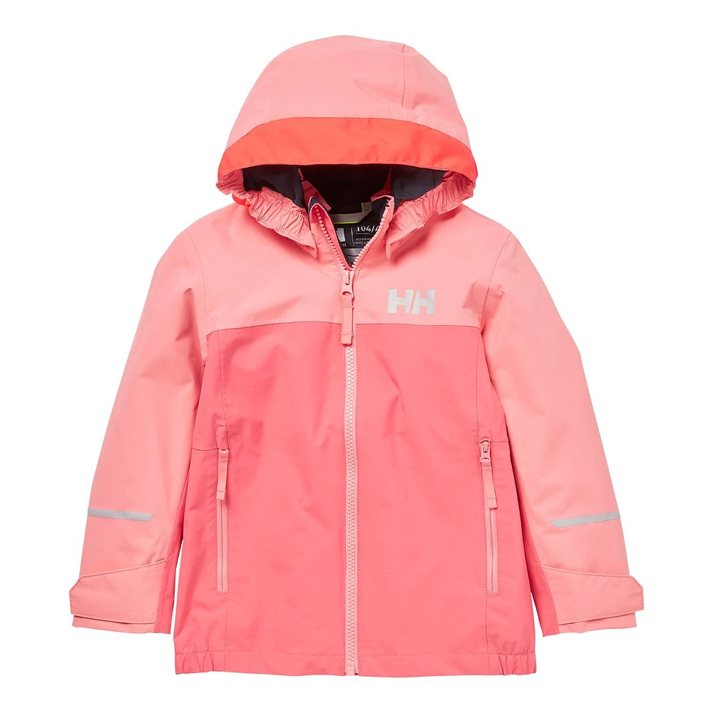 Helly Hansen Infant Girls' 2-7 Shelter 2.0 Rain Jacket