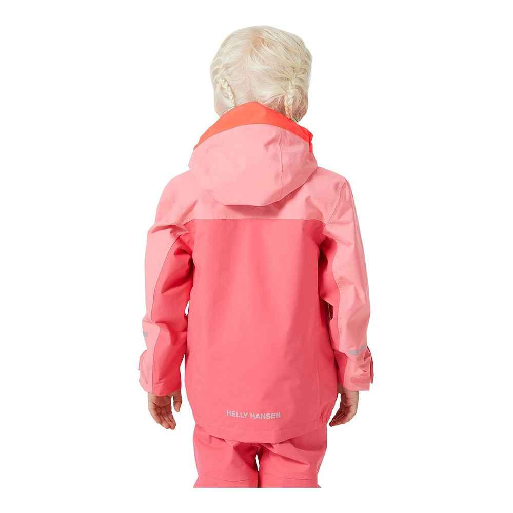 Helly Hansen Infant Girls' 2-7 Shelter 2.0 Rain Jacket