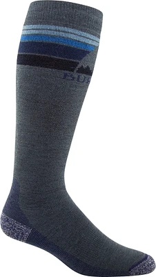 Burton Men's Emblem Snowboard Socks, Midweight, Breathable