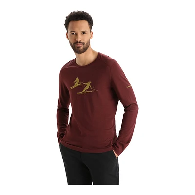 Icebreaker Men's 200 Oasis Last Run Long Sleeve Crewe Top