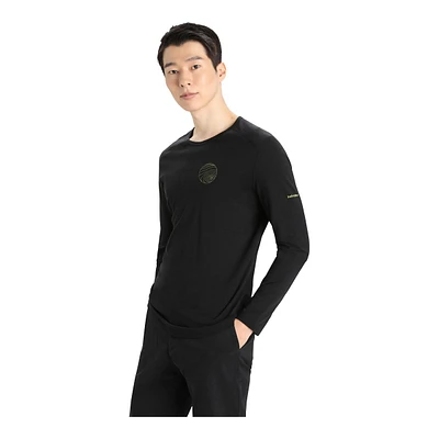 Icebreaker Men's 200 Oasis Alps 3D Long Sleeve Crewe Top