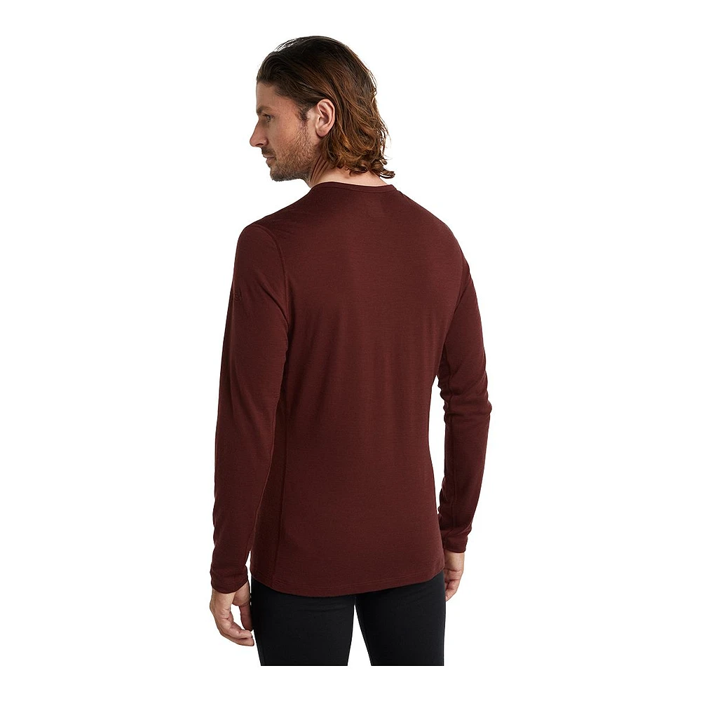 Icebreaker Men's 200 Oasis Long Sleeve Crewe Thermal Top