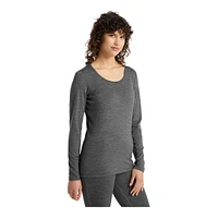 Icebreaker Women's 200 Oasis Scoop Neck Long Sleeve Thermal Top