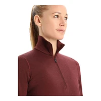 Icebreaker Women's 200 Oasis 1/2 Zip Long Sleeve Top