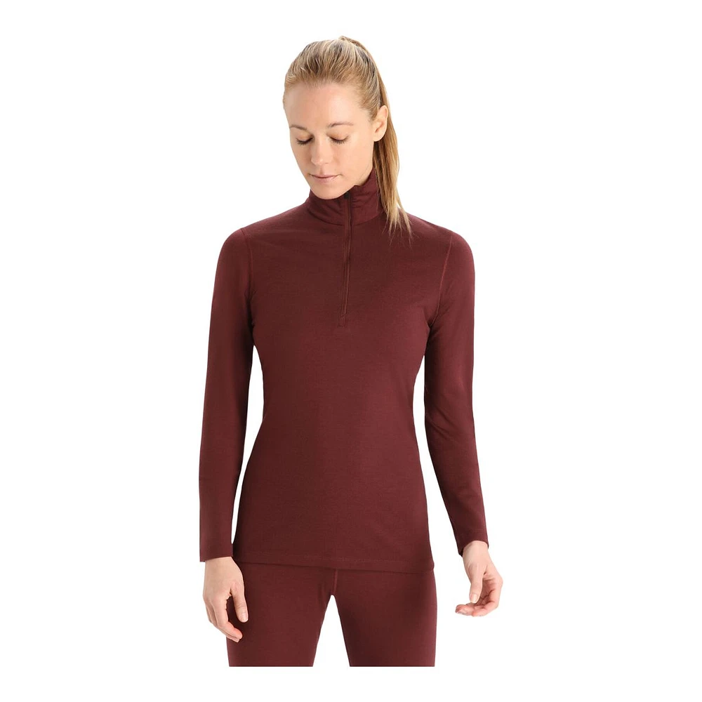 Icebreaker Women's 200 Oasis 1/2 Zip Long Sleeve Top