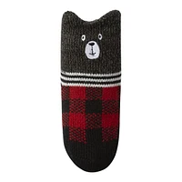 Ripzone Boys' Toddler Bear Cozy Crew Socks