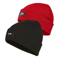 Kombi Youth Boys' 4 Seasons Foldover Beanie - 2 Pack