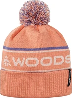 Woods Girls' Classic Pom Beanie