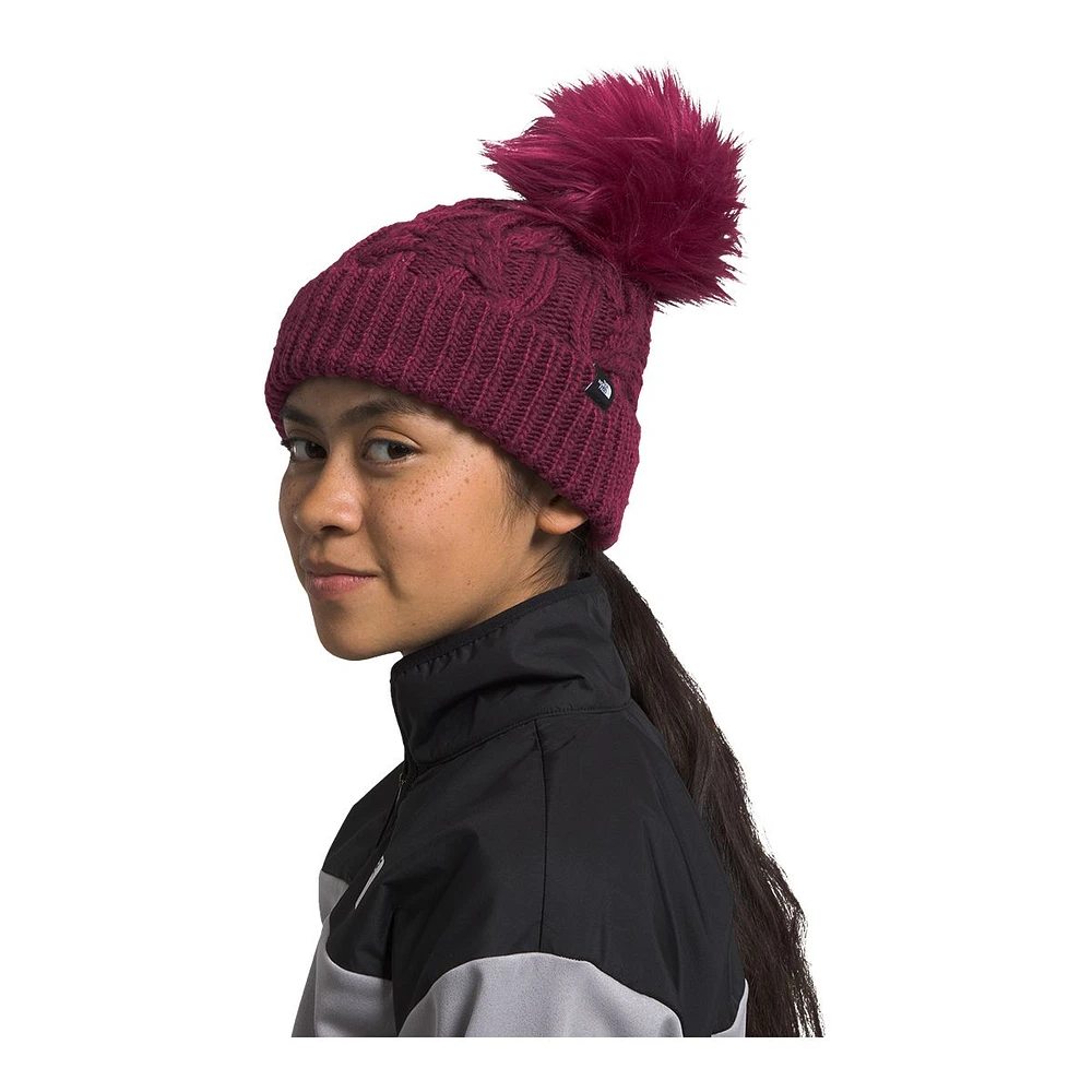 The North Face Girls' Omni-Heat Mega Fur Pom Beanie