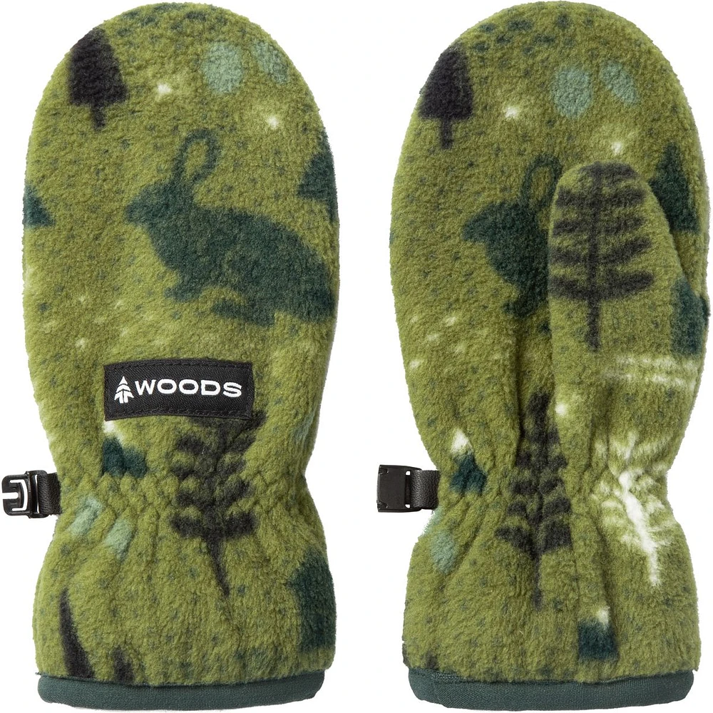 Woods Toddler Blakiston Printed Fleece Mitts