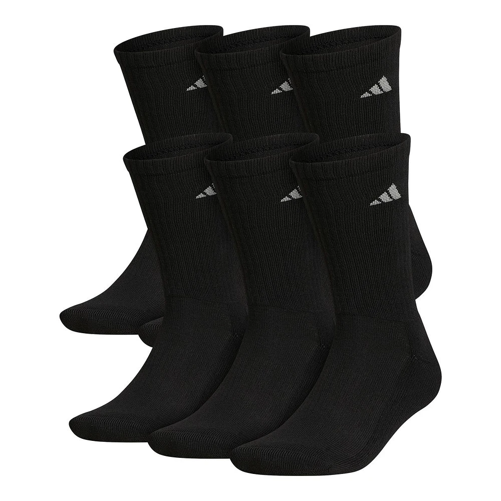 adidas Men's Athletic Crew Socks - 6 Pack