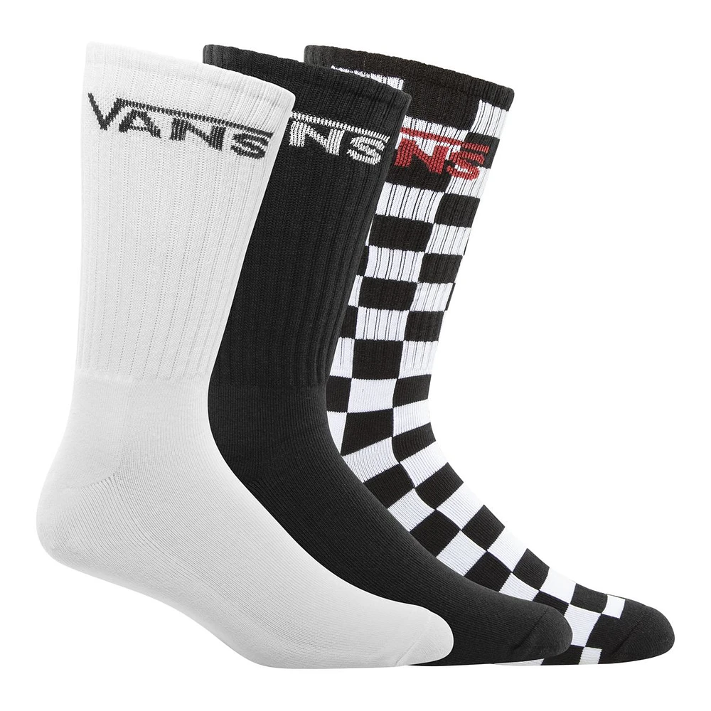 Vans Men's Classic All Over Print Crew Socks - 3 pk