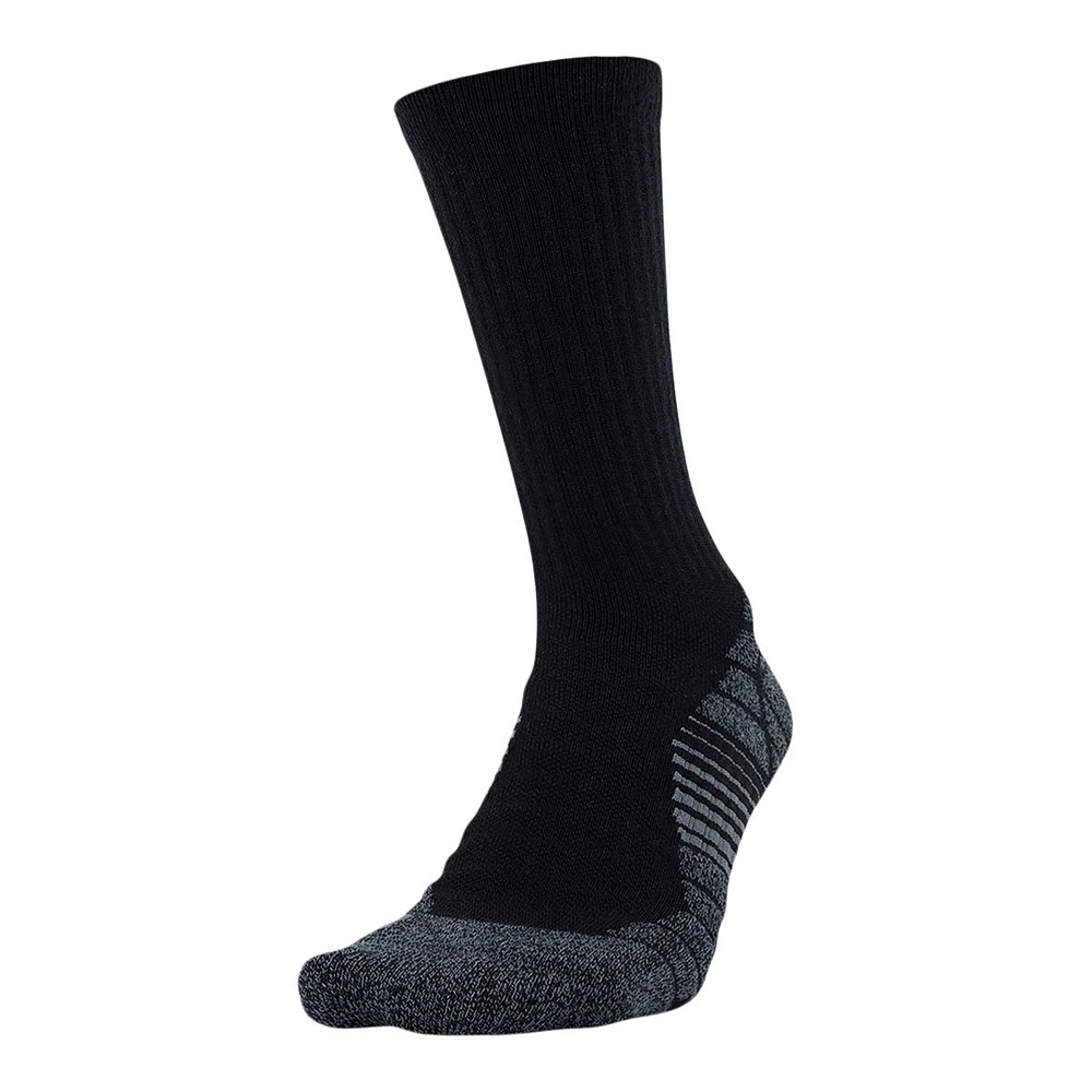 Under Armour Men's Elevated Performance Crew Socks, Medium Cushioned, 3-Pack