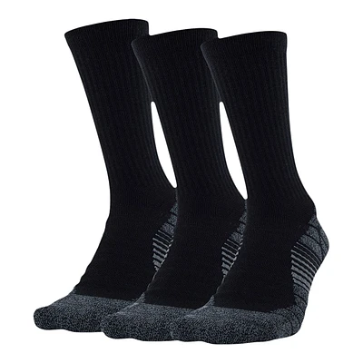 Under Armour Men's Elevated Performance Crew Socks, Medium Cushioned, 3-Pack