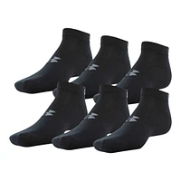 Under Armour Men's Essential Lite Low Socks, Breathable, 6-Pack