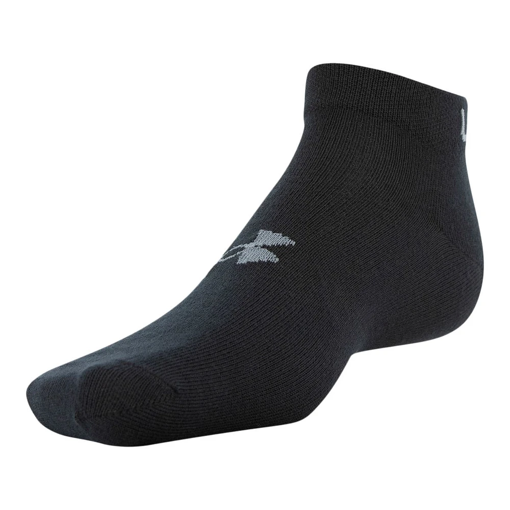 Under Armour Men's Essential Lite Low Socks, Breathable, 6-Pack