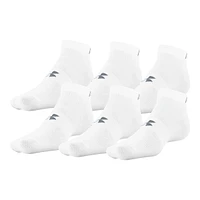 Under Armour Men's Essential Lite Low Socks, Breathable, 6-Pack