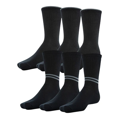 Under Armour Men's Essential Crew Socks, Breathable, 6-Pack