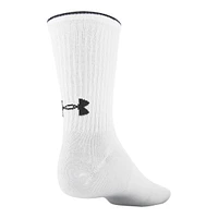 Under Armour Men's Essential Crew Socks, Breathable, 6-Pack