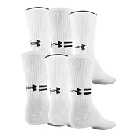 Under Armour Men's Essential Crew Socks, Breathable, 6-Pack