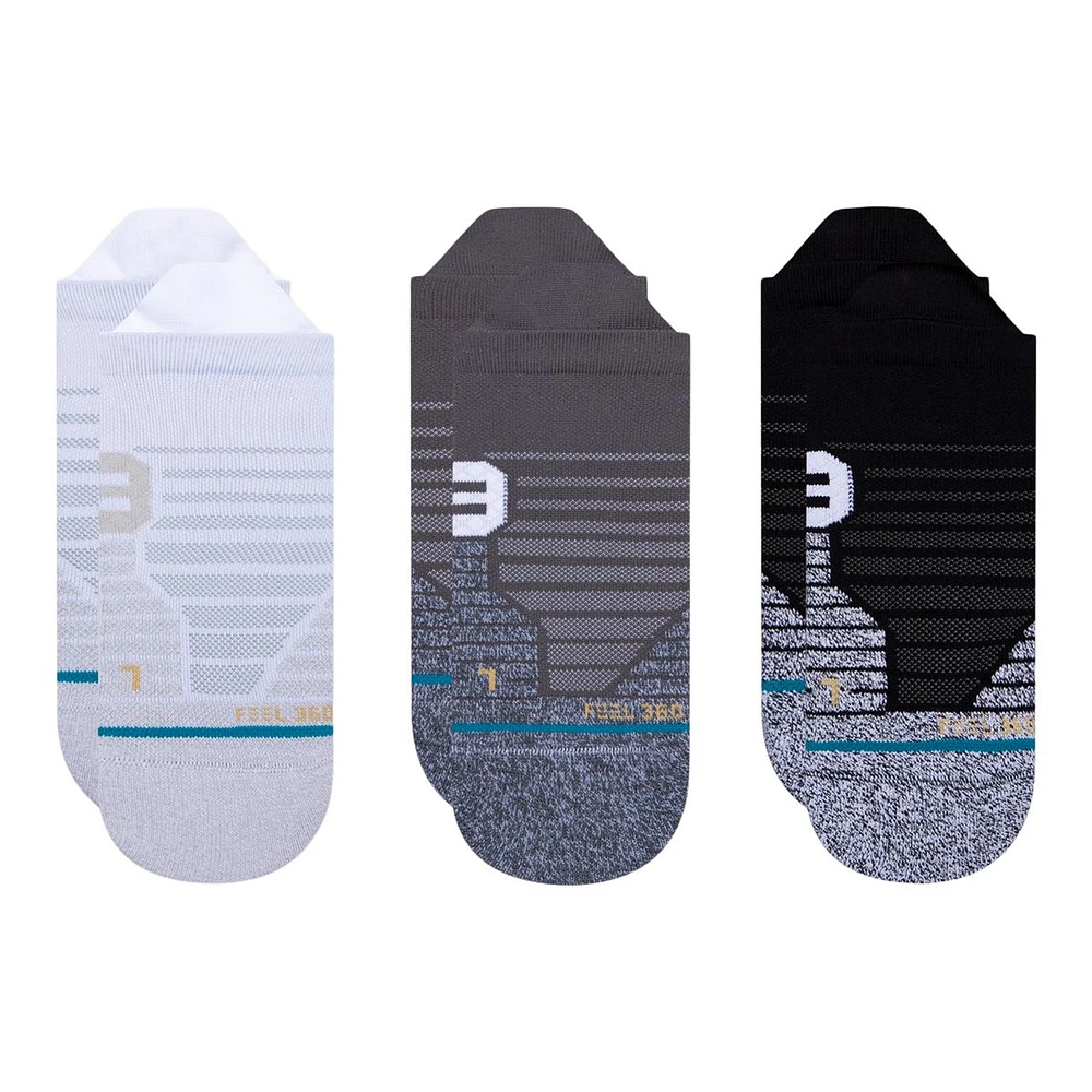 Stance Men's Train Versa No-Show Tab Socks, Moisture-Wicking, 3-Pack