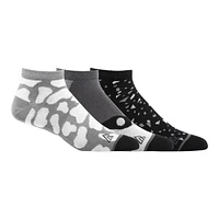 Ripzone Men's Greyscale No Show Socks - 3 Pack