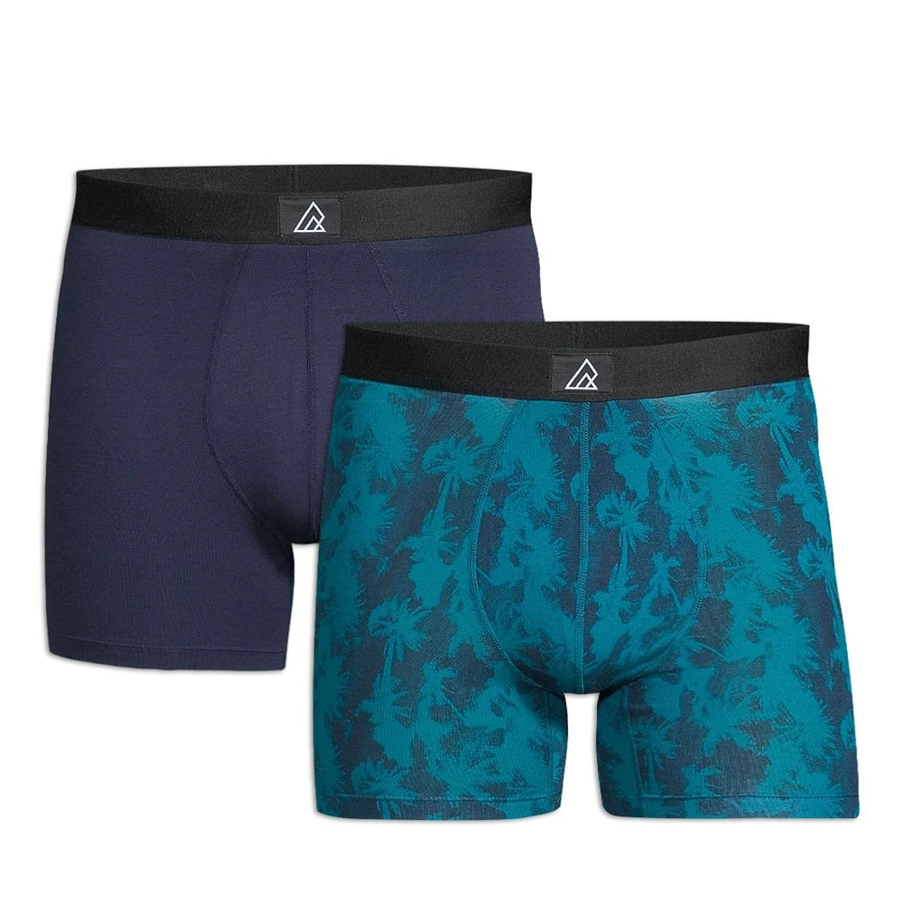 Ripzone Men's Freestyle All Over Print Boxer Brief - 2 Pack