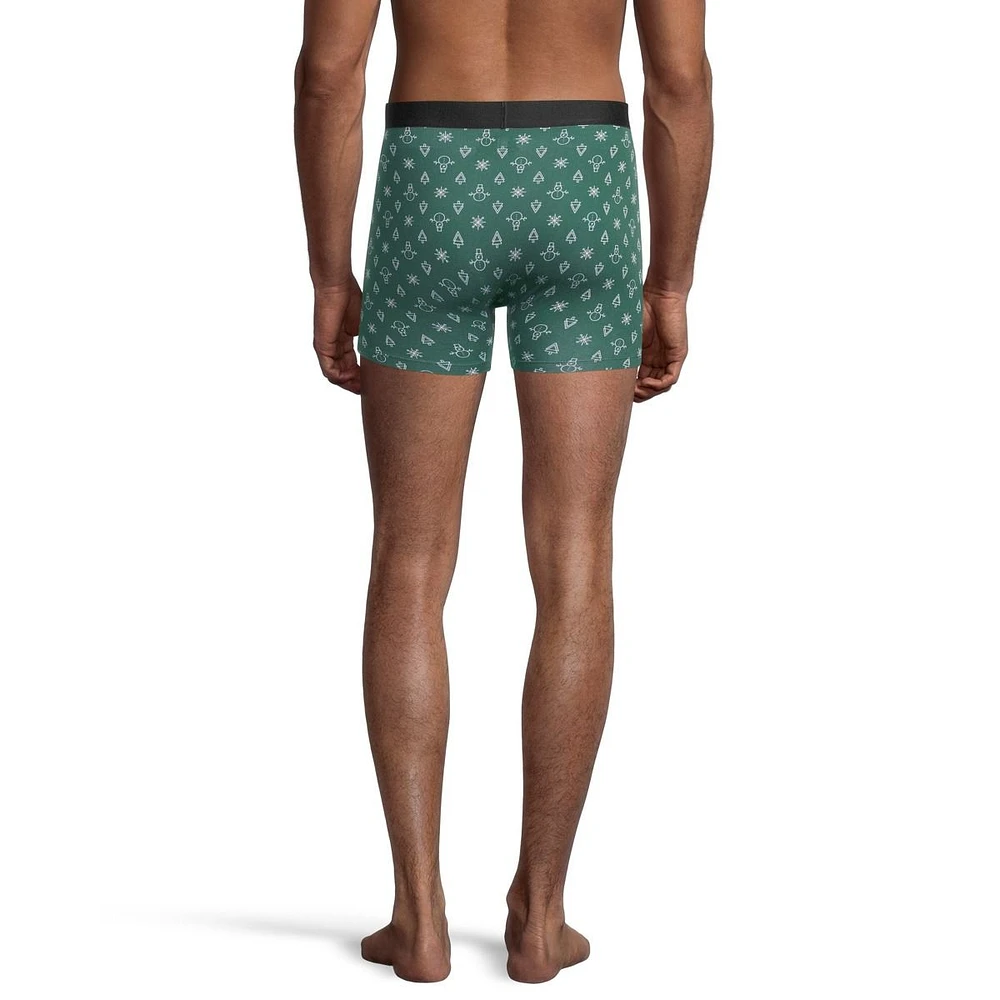 Ripzone Men's Freestyle All Over Print Boxer Brief - 2 Pack