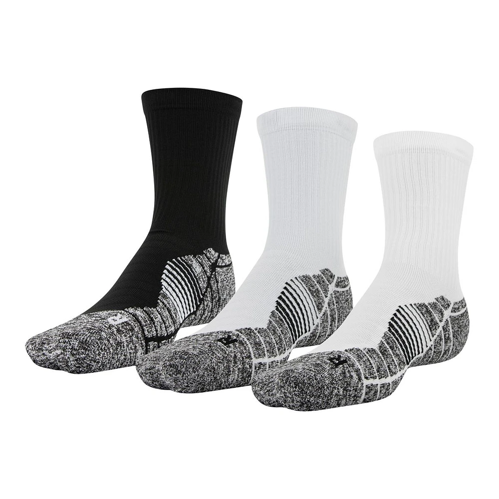 Under Armour Men's Elevated Padded Crew Socks, 3-Pack