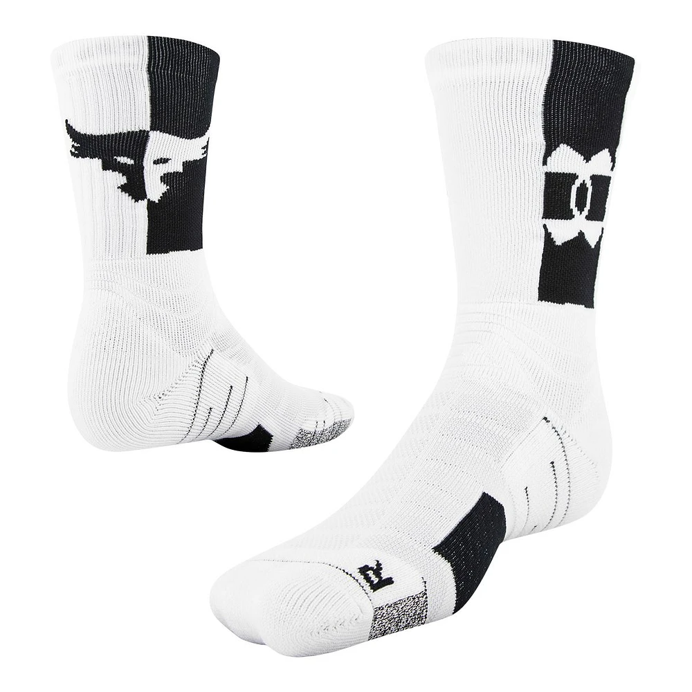 Under Armour Men's Project Rock Playmaker Crew Socks, Breathable