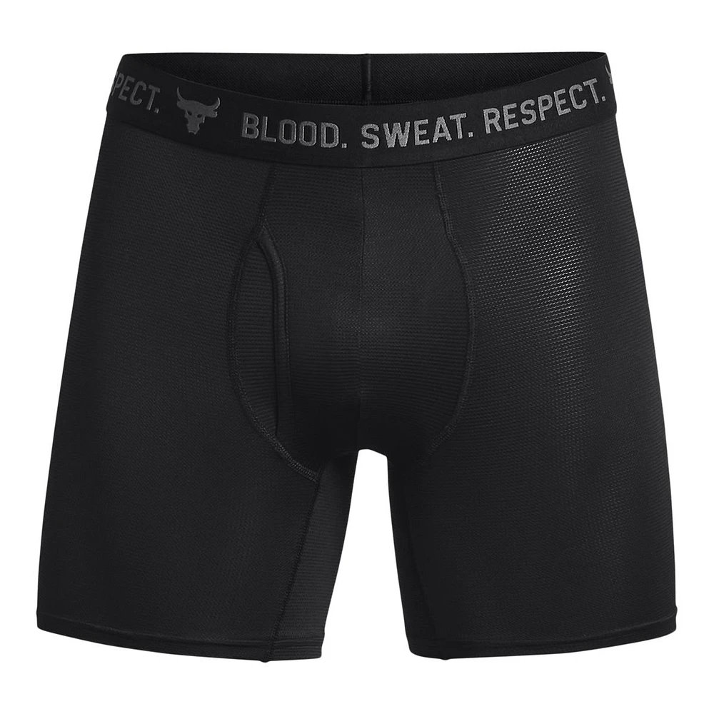 Under Armour Project Rock Men's Boxer Brief, Underwear, Iso-Chill