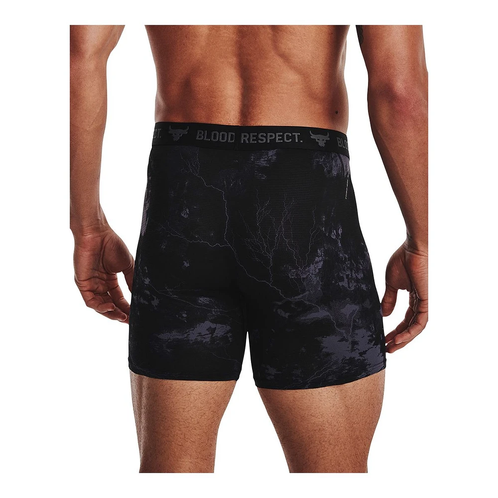 Under Armour Project Rock Men's Boxer Brief, Underwear, Iso-Chill