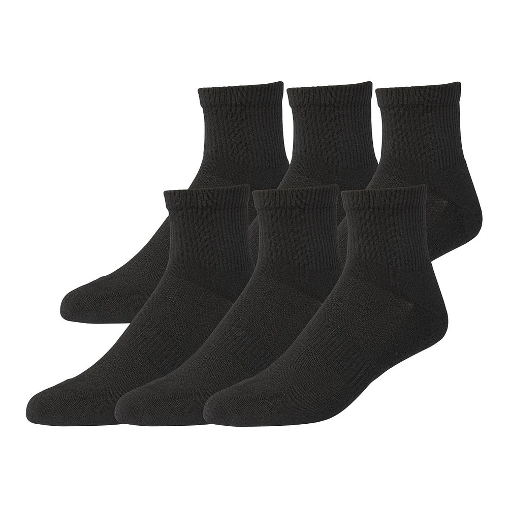 FWD Men's Mesh Quarter Socks - 6 Pack