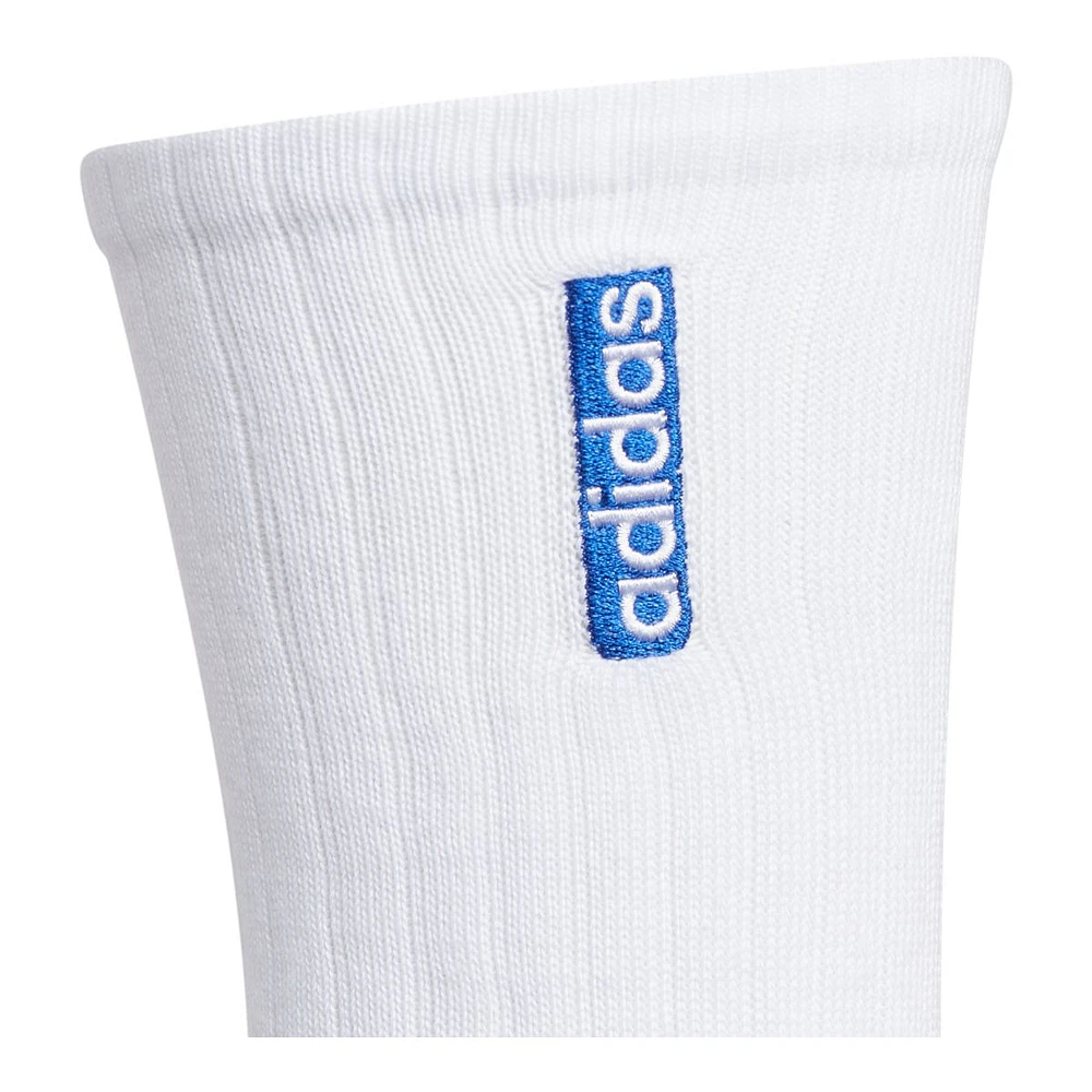 Adidas Men's Classic Cushion Crew Socks, Moisture-Wicking, 3-Pack