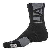 Under Armour Men's Playmaker Mid Crew Socks, Non-Slip