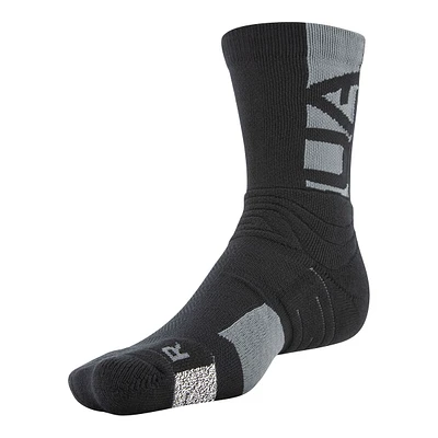 Under Armour Men's Playmaker Mid Crew Socks, Non-Slip