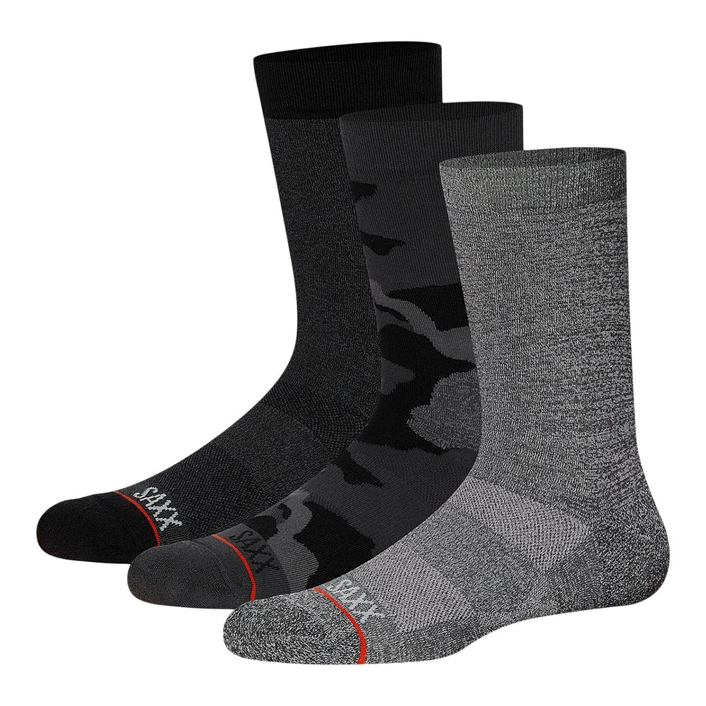 SAXX Whole Package Crew Socks - 3 pk