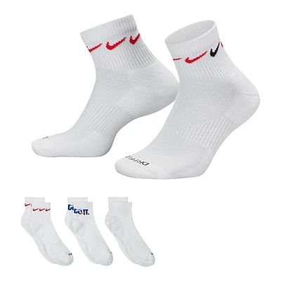 Nike Men's Everyday Plus Cushioned Quarter Socks - 3 Pack