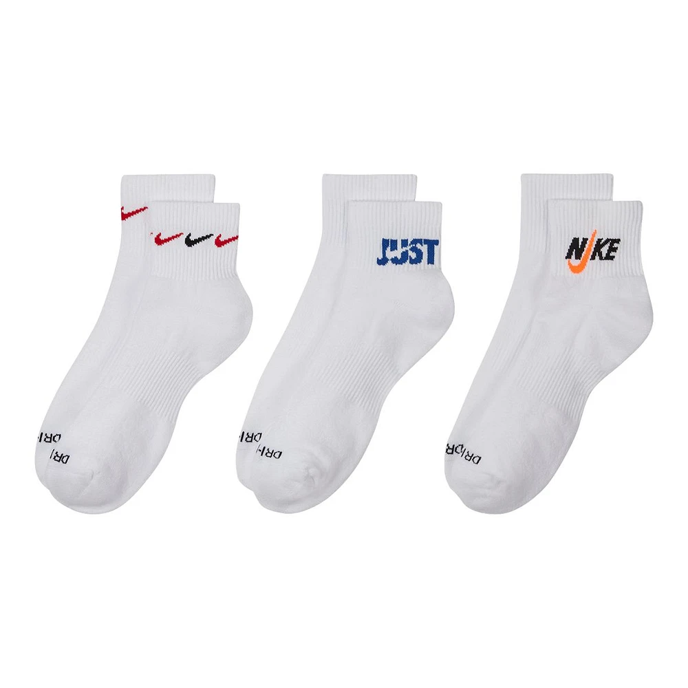 Nike Men's Everyday Plus Cushioned Quarter Socks - 3 Pack