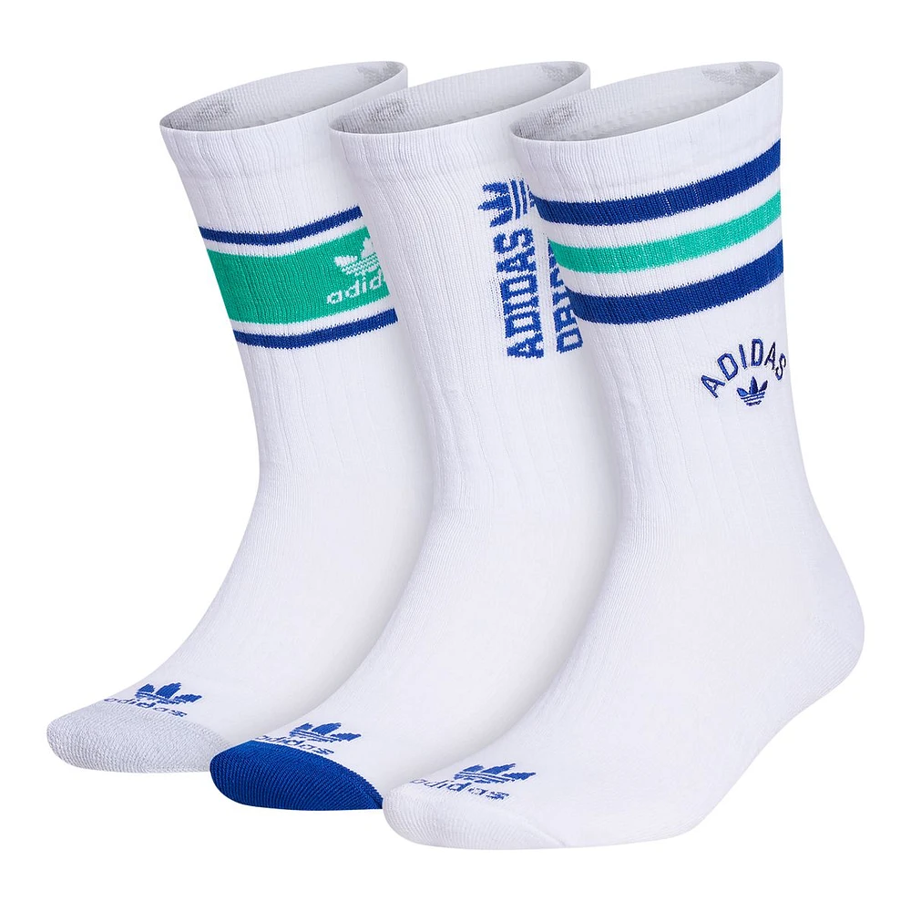 adidas Originals Men's New Prep Crew Socks - 3 Pack