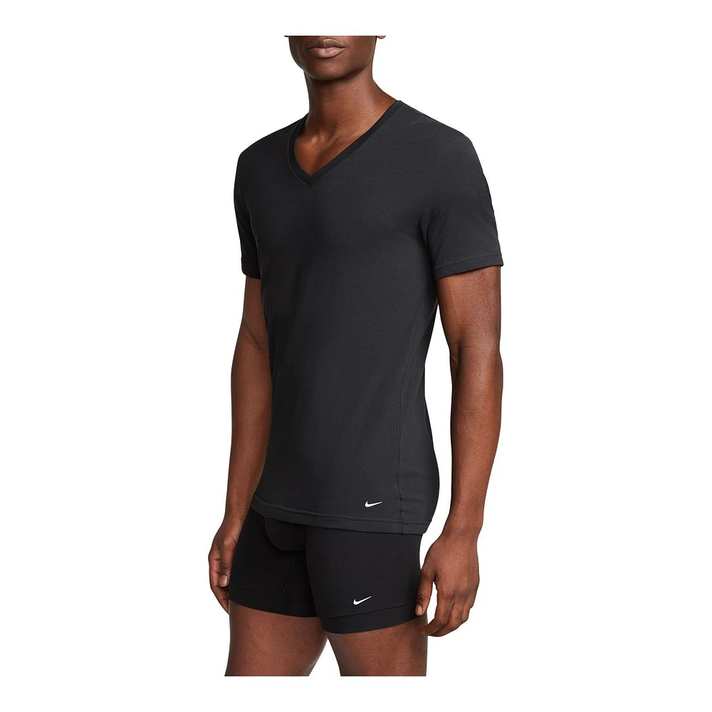 Nike Men's Essential V-Neck Undershirt - 2 Pack