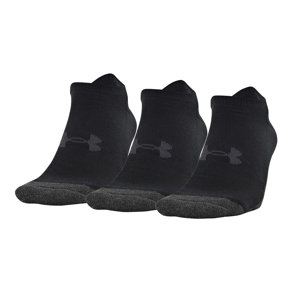 Under Armour Men's Performance Tech No Show Socks - 3 Pack