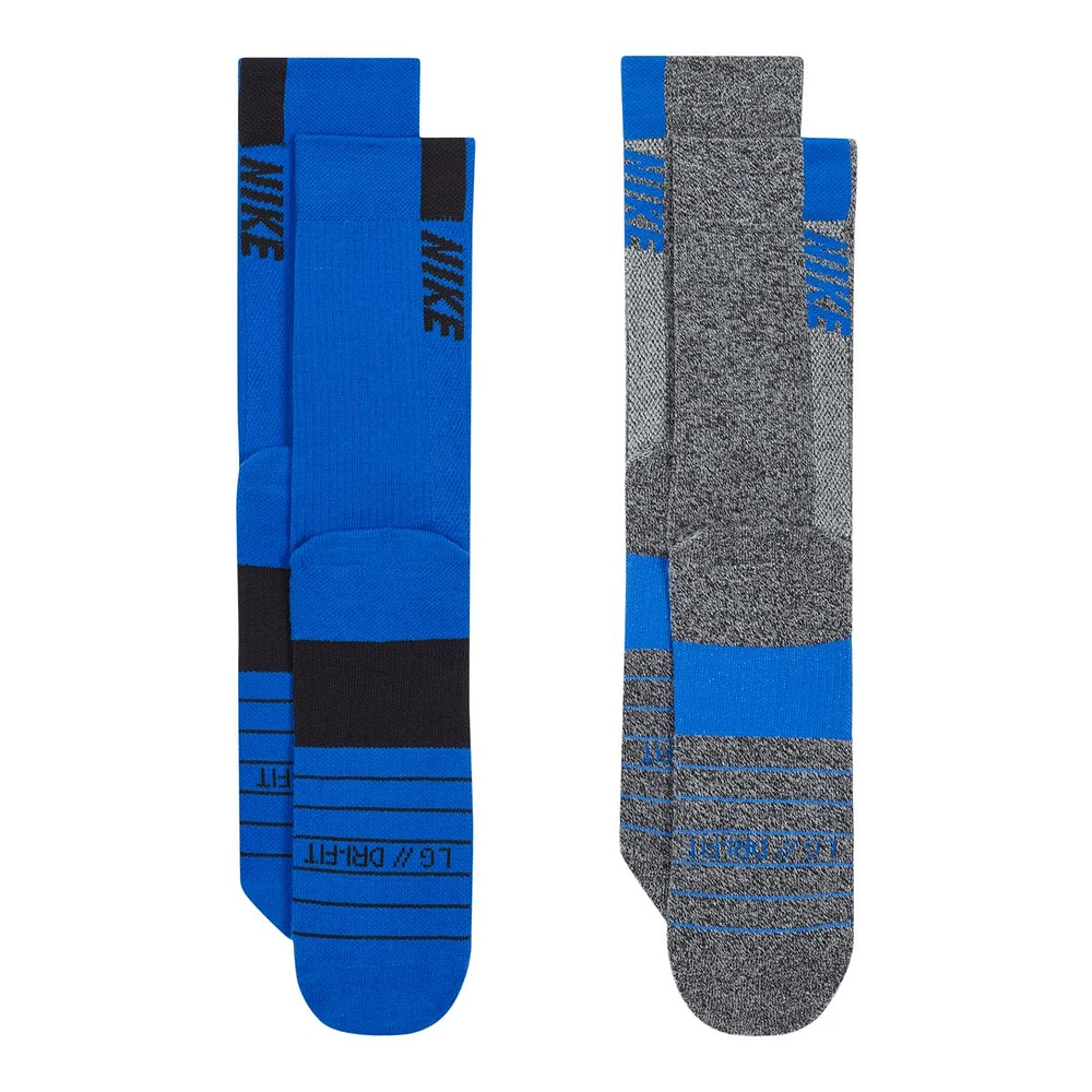 Nike Men's Run Multiplier Crew Socks 2pk