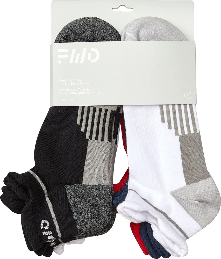 FWD Men's Run Tab No Show Socks - 6 pk