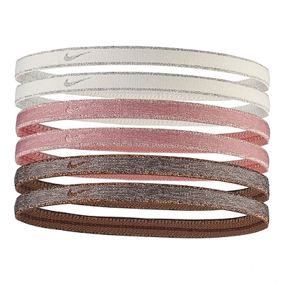 Nike Women's Swoosh Sport Metallic Headbands - 6 pk