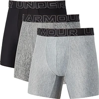 Under Armour Men's Performance Tech 6 Inch Boxer Brief - 3 Pack